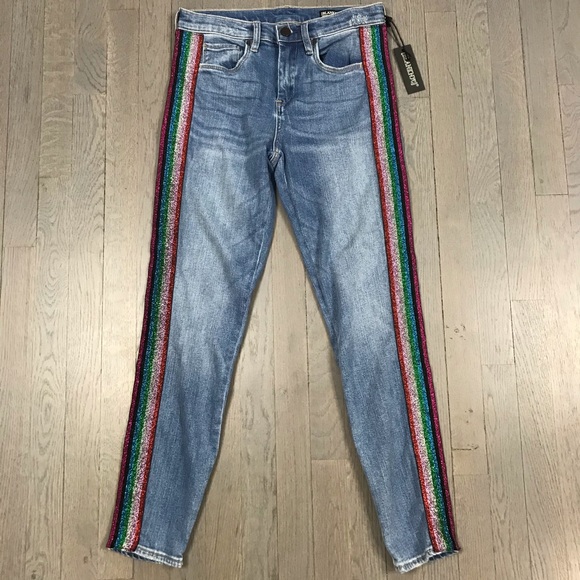 NWT [BLANKNYC] The Bond Rainbow Skinny Jeans - Picture 5 of 8